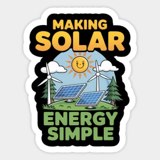 Making Solar Energy Simple Sticker